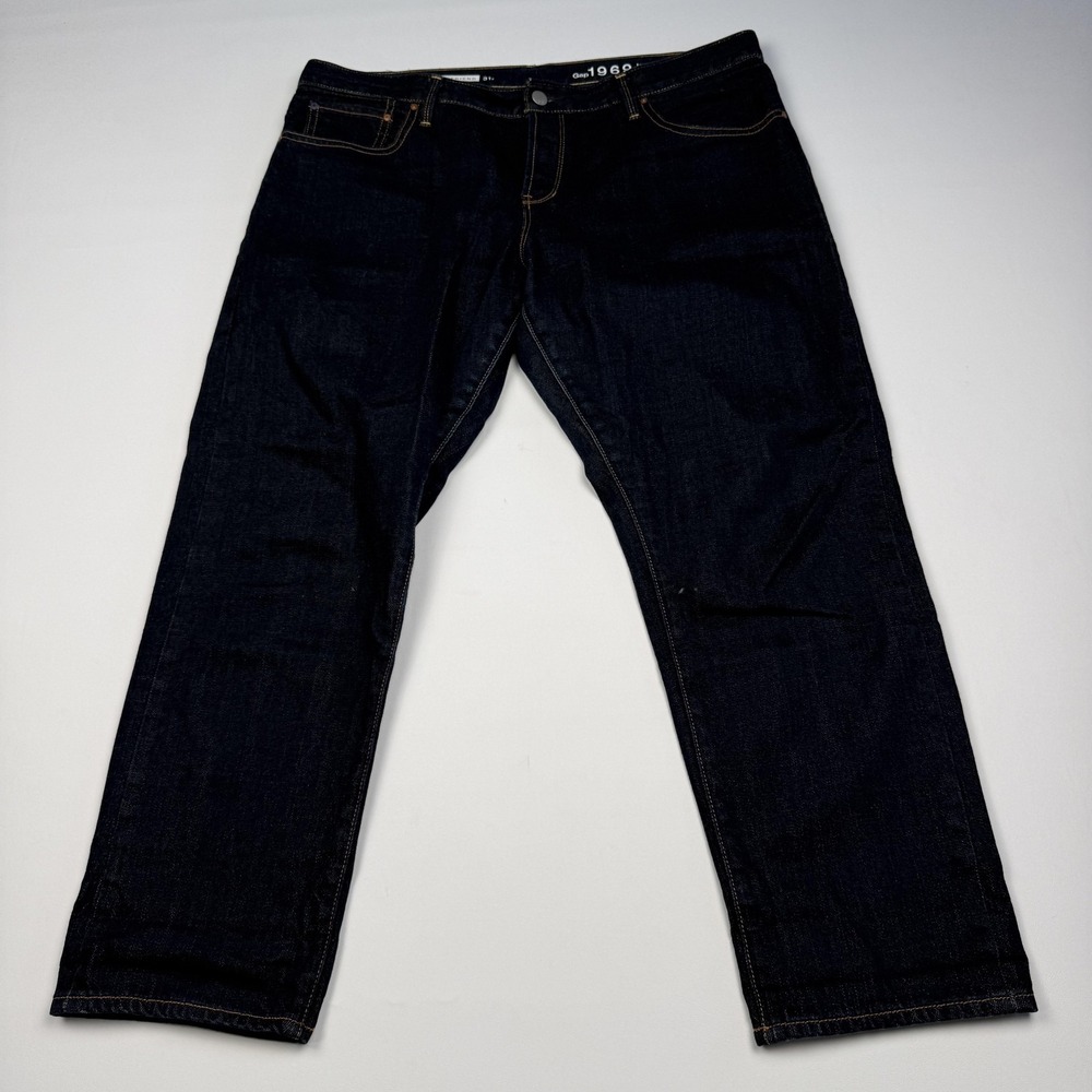 Gap 1969 Jeans Womens 31R Blue Dark Wash Sexy Boyfriend Japanese Selvedge Denim